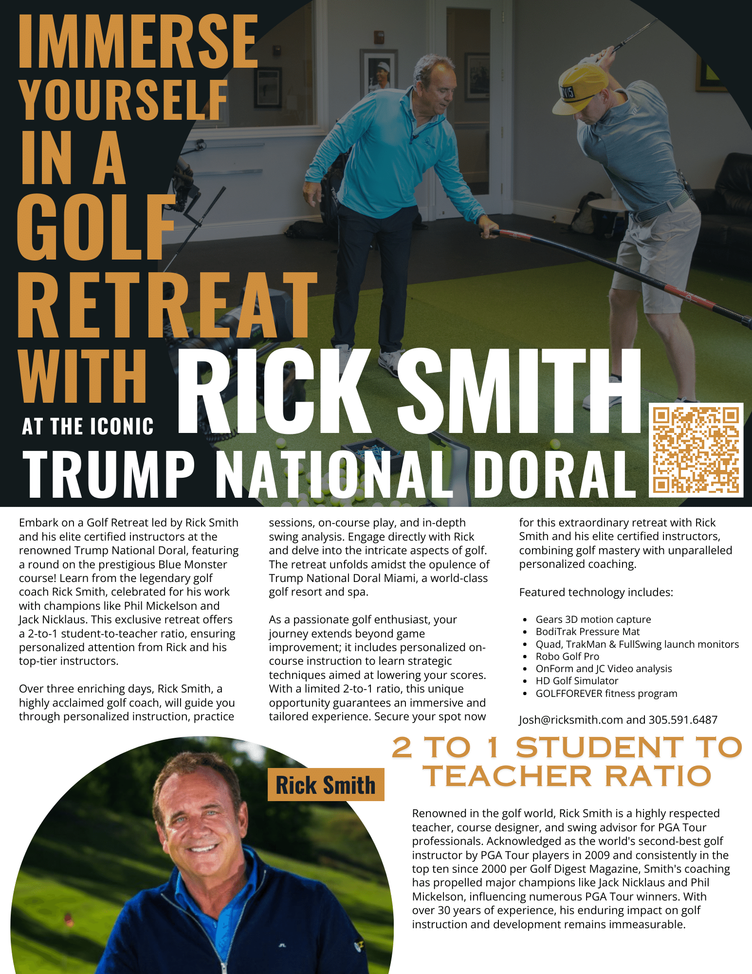 Rick Smith Golf Retreat Flyer